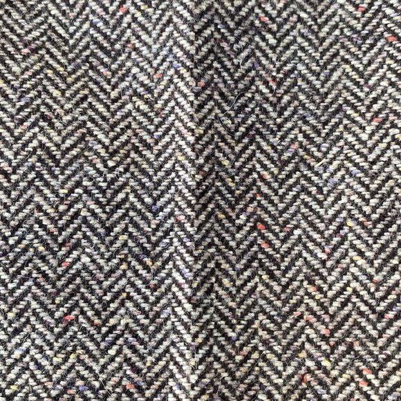 Herringbone tweed cropped trouser - Picture 2 of 6